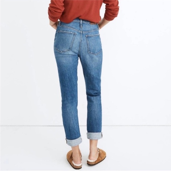 Madewell medium light wash The High Rise Slim Boy Jean size 25 EUC - Picture 4 of 10